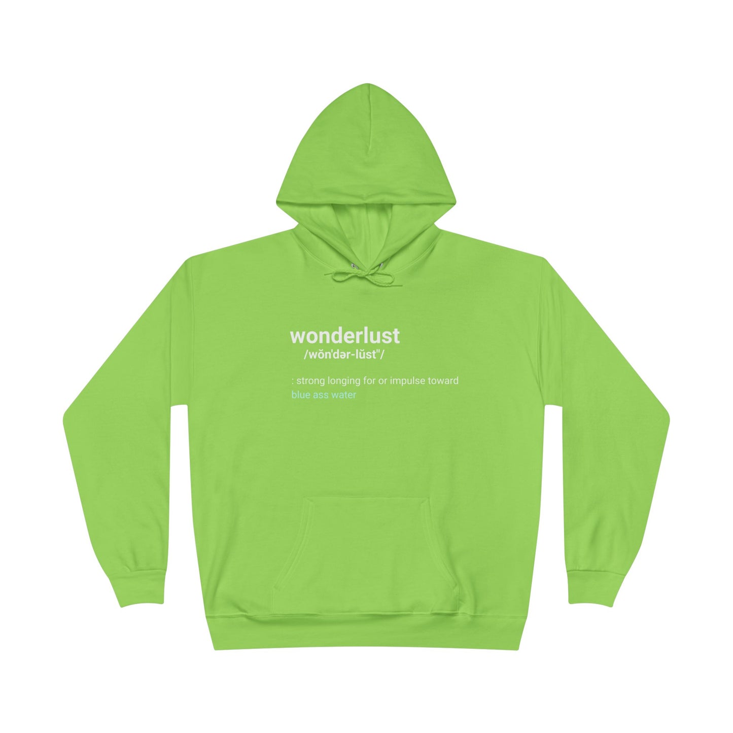 Wonderlust Definition Hoodie - Funny Graphic Hoodie | Unisex Pullover