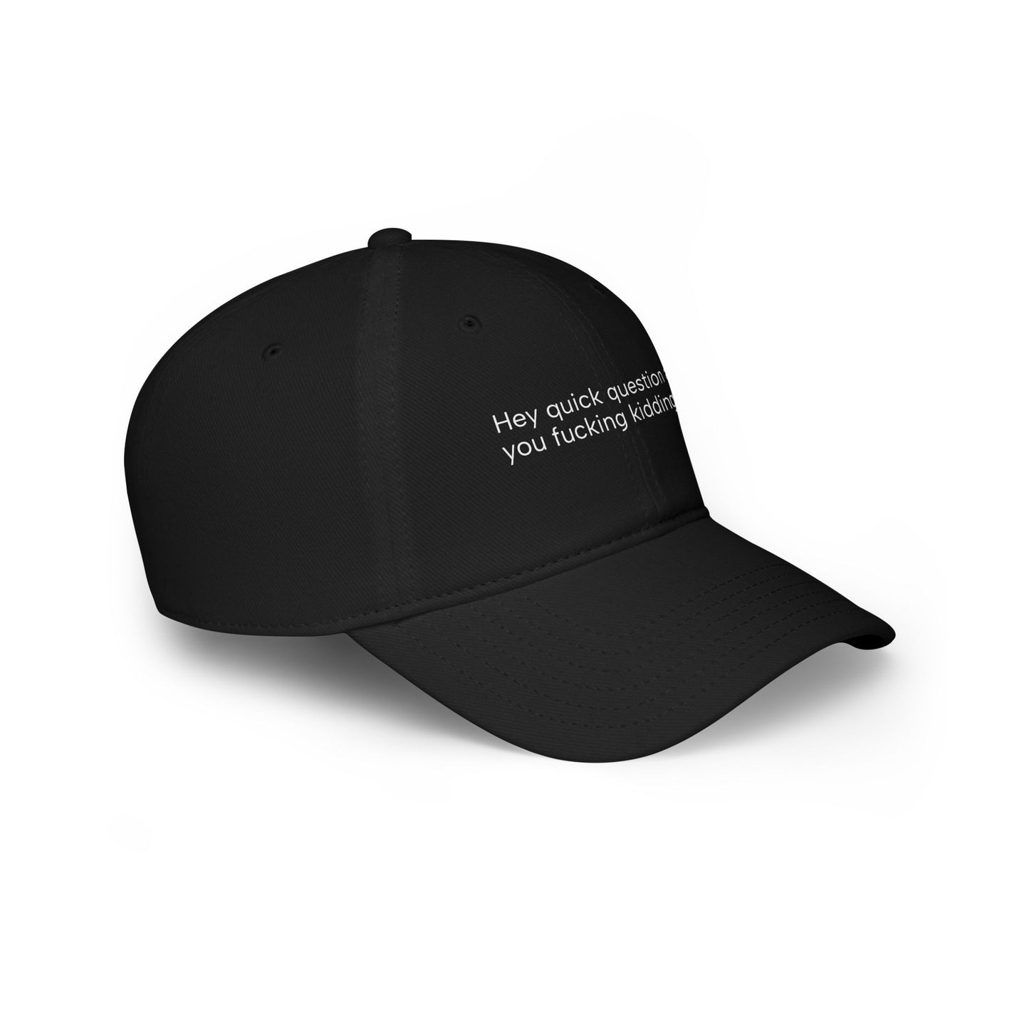 Quick Question Low Profile Baseball Cap