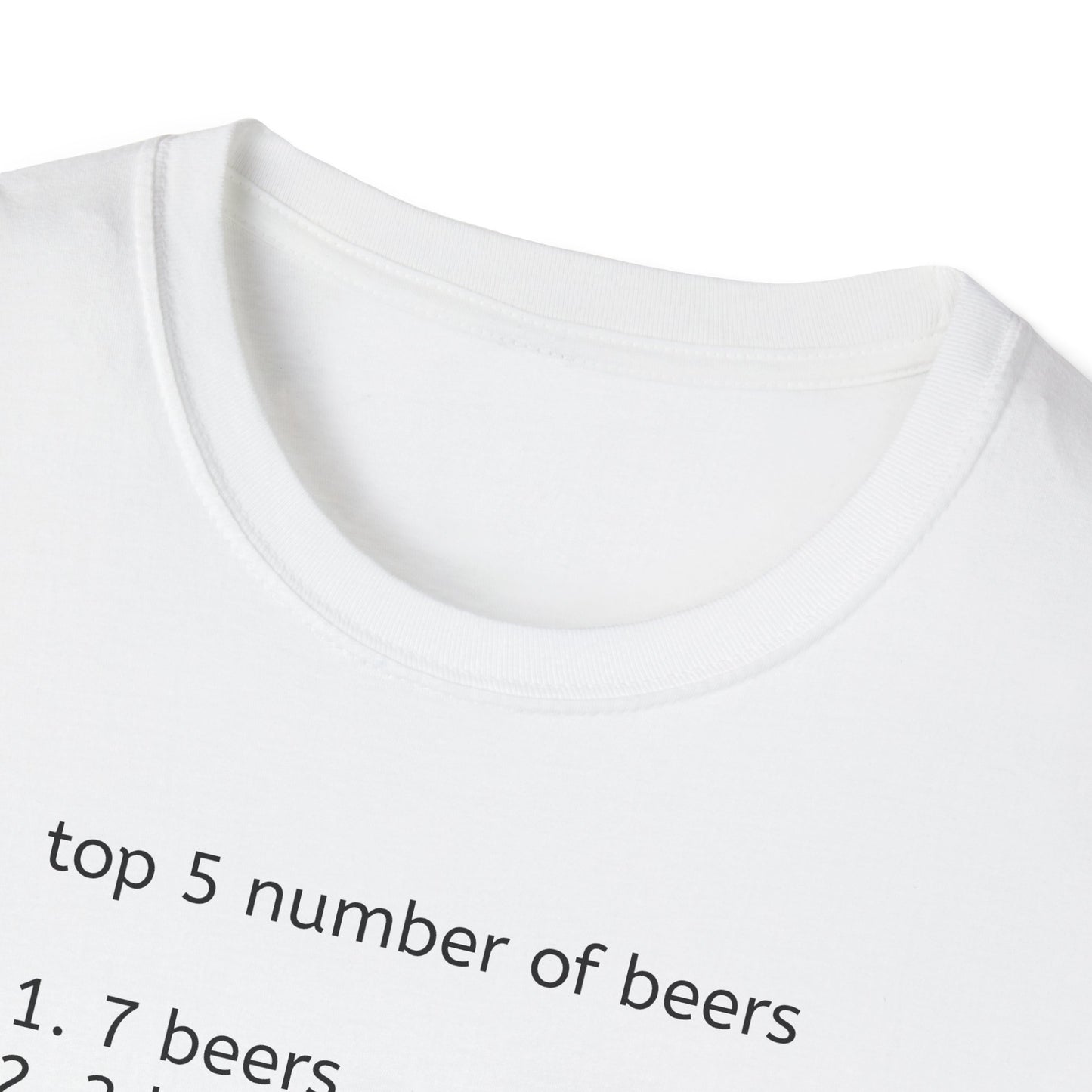 Number of Beers T-Shirt – Bold Graphic Tee | Unisex Comfort Fit