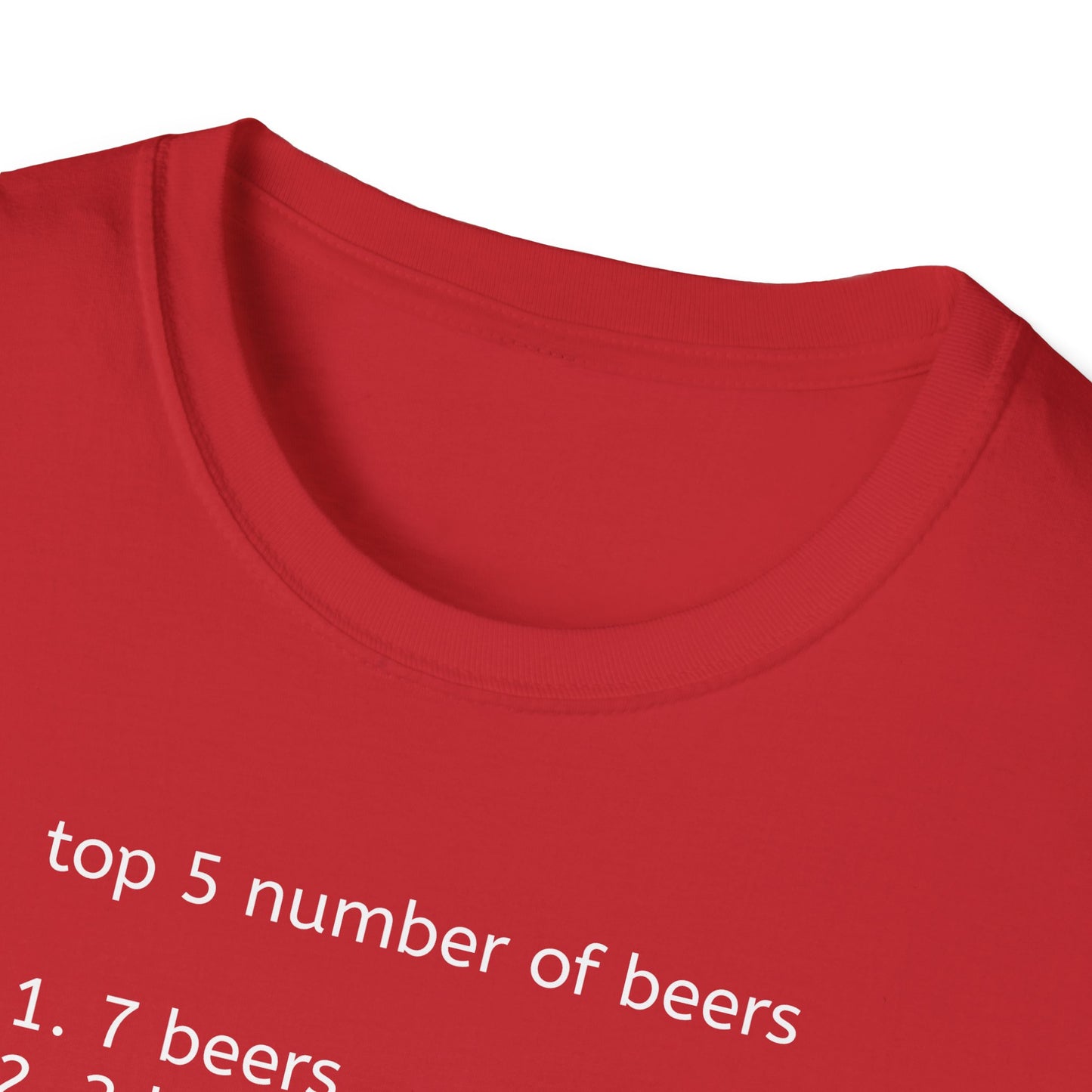 Number of Beers T-Shirt – Bold Graphic Tee | Unisex Comfort Fit