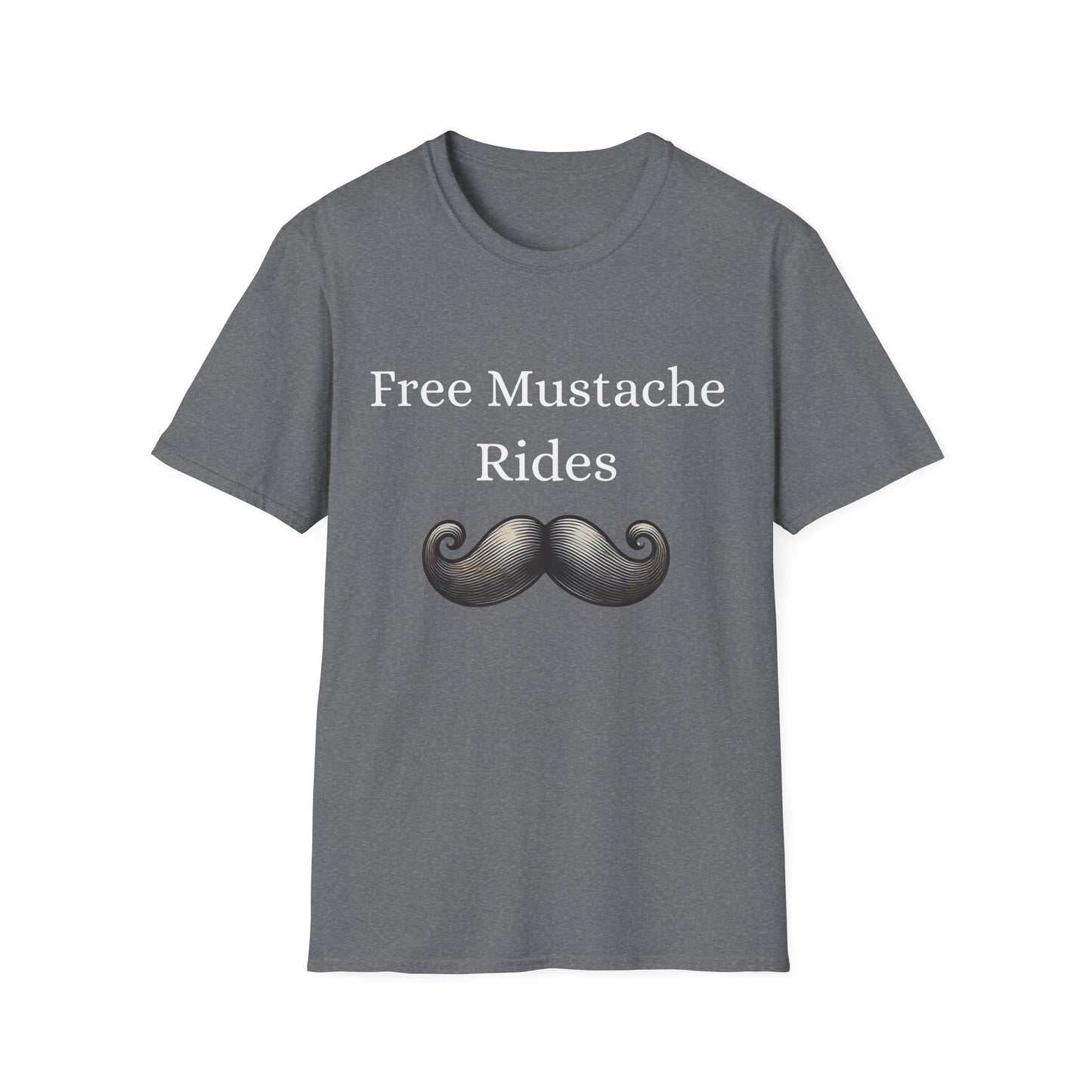 Free Mustache Rides - Funny Graphic Tee | Unisex T-Shirt