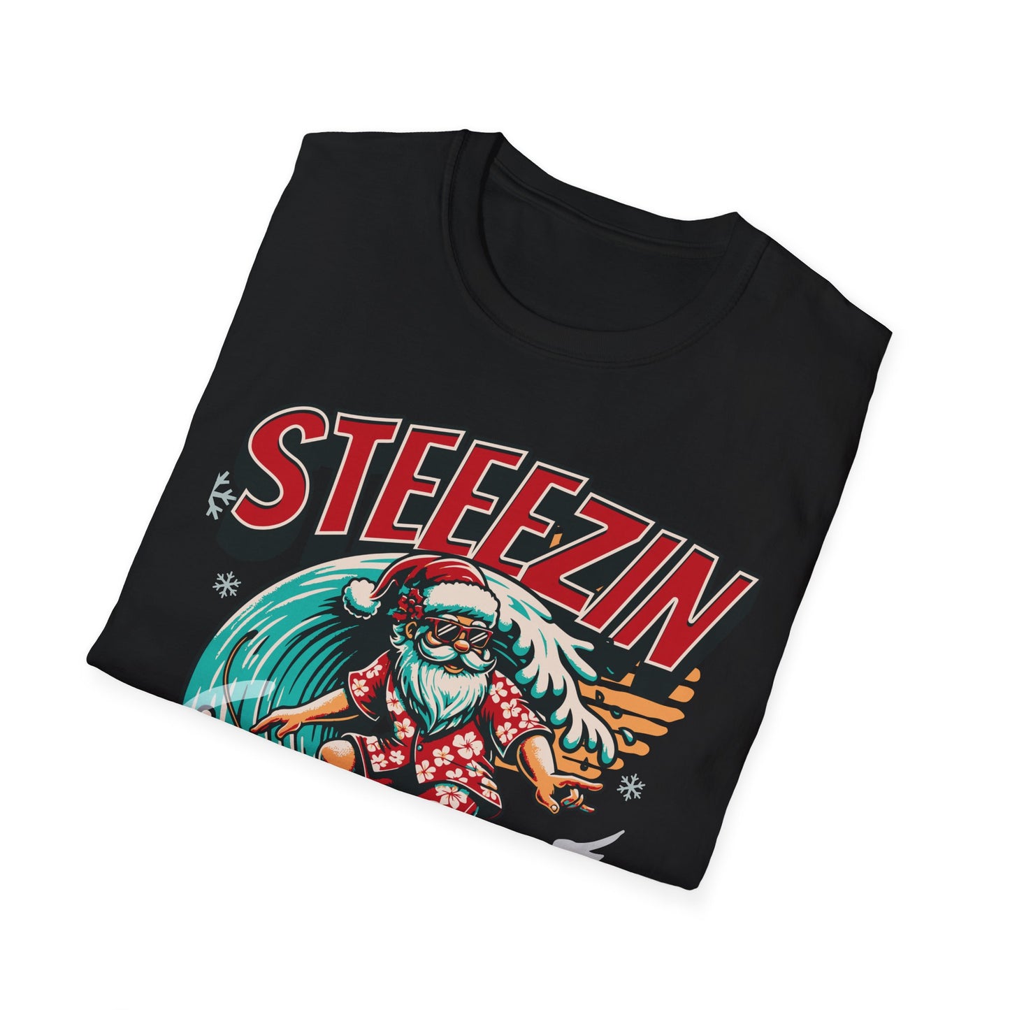 Steezin’ Santa - Cool Holiday Graphic Tee | Unisex T-Shirt