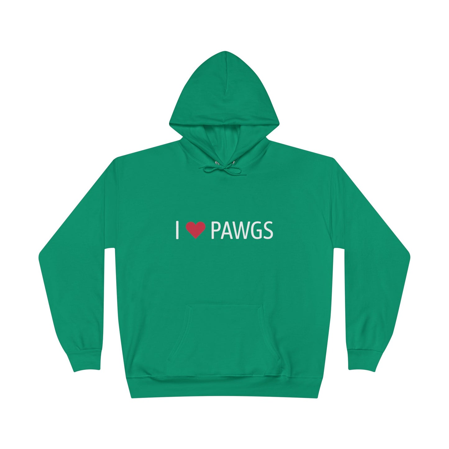 I ❤️ PAWGS Hoodie – Bold Graphic Sweatshirt | Unisex Fit