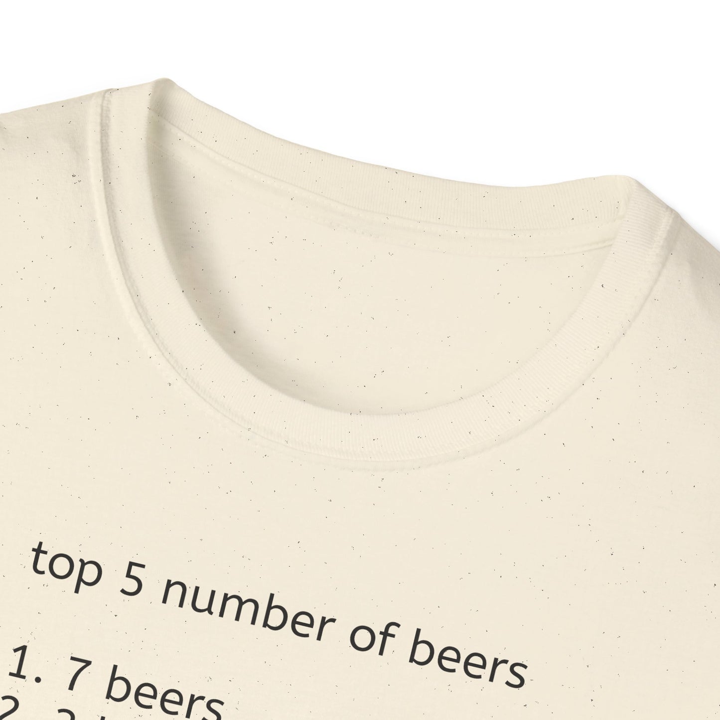 Number of Beers T-Shirt – Bold Graphic Tee | Unisex Comfort Fit