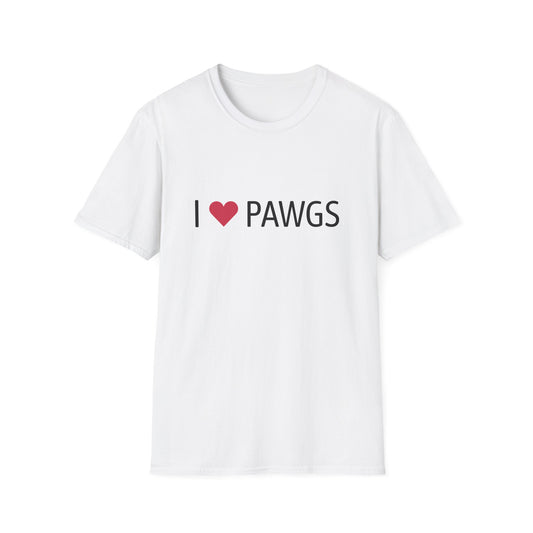 I ❤️ PAWGS T-Shirt – Bold Graphic Tee | Unisex Classic Fit