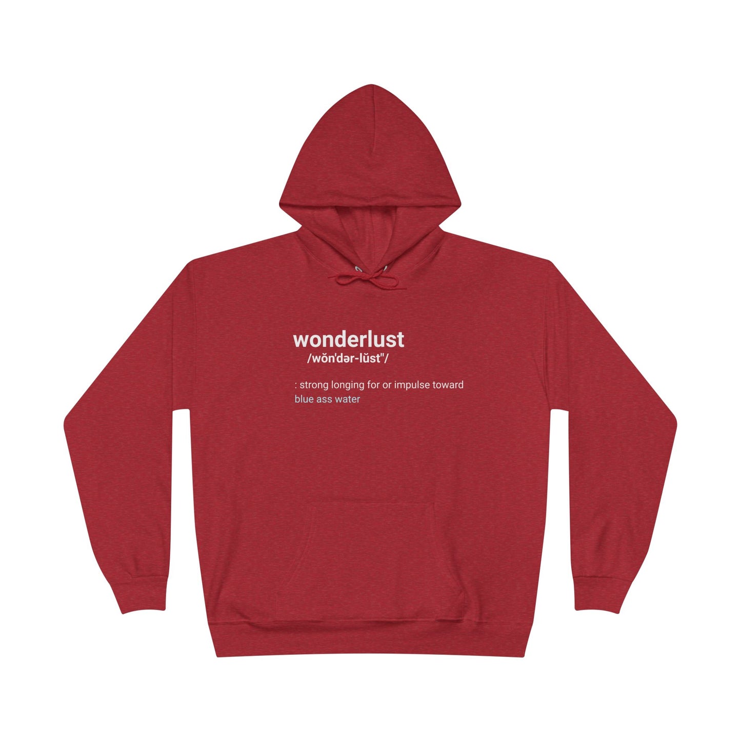 Wonderlust Definition Hoodie - Funny Graphic Hoodie | Unisex Pullover